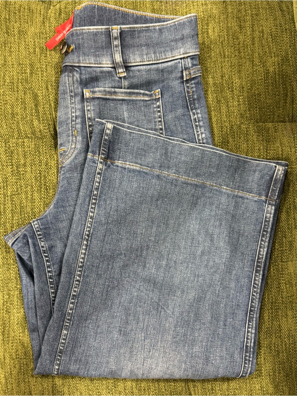 Spanx Wide Leg Women’s Jeans Pull On with Pockets - Size M